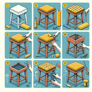 jak tapicerować taboret